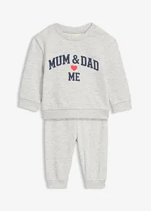 Sweatshirt och byxa för bebisar (2 delar), bonprix