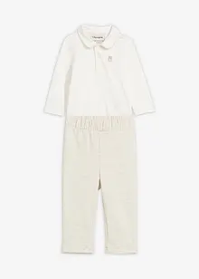 Body och byxa för bebisar (2 delar), ekologisk bomull, bonprix