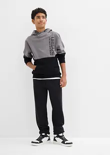 Joggingbyxa i materialmix med ekologisk bomull för barn (2-pack), bonprix