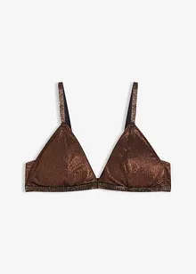 Bralette i glittrigt material, bonprix