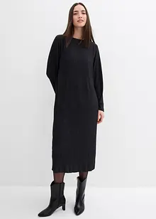 Midiklänning av strukturmaterial, bonprix