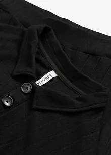 Ribbstickad topp och byxa i oversizemodell, bonprix