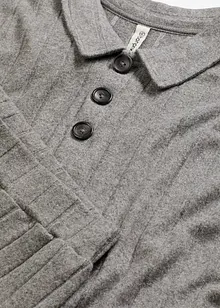 Ribbstickad topp och byxa i oversizemodell, bonprix