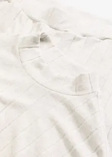 Ribbstickad byxa och topp i oversizemodell, bonprix