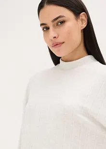 Ribbstickad byxa och topp i oversizemodell, bonprix