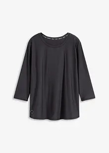 Supermjuk funktionstopp av snabbtorkande material med 3/4-ärmar, bonprix