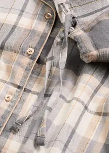 Flanellpyjamas med glittrigt garn och gåvopåse, bonprix