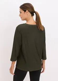 Supermjuk funktionstopp av snabbtorkande material med 3/4-ärmar, bonprix