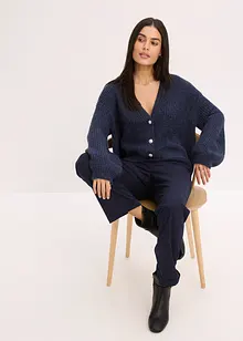 Cardigan med glittergarn i oversizemodell, bonprix