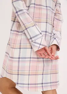 Vävt nattlinne i flanell med knappslå, bonprix
