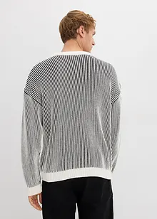 Ribbad tröja av bomullsmix, Loose Fit, bonprix