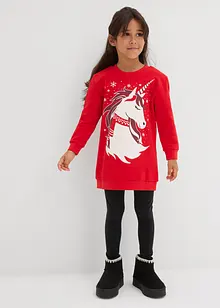 Trikåklänning i bomull, bonprix