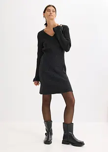 Stickad klänning, bonprix