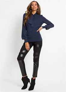 Finstickad tröja i viskosmix, bonprix