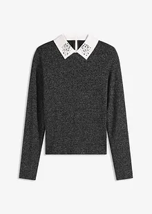 Topp med bluskrage, bonprix