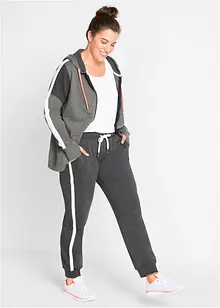 Joggingbyxa med muddar i bomullsmix, bonprix