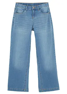 Wide Leg Jeans Mid Waist för barn, bonprix