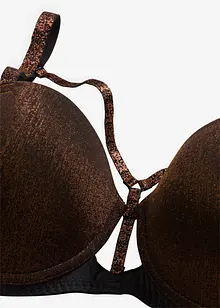 Balconette-BH i glittrigt material, bonprix