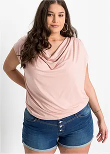 Topp av viskosmix med vattenfallsringning, bonprix