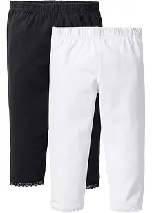 Caprileggings med ekologisk bomull (2-pack), bonprix