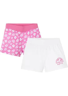 Jerseyshorts av ren bomull (2-pack), bonprix