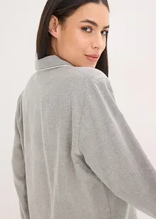 Pyjamas av vävd flanell med fiskbensmönster, bonprix