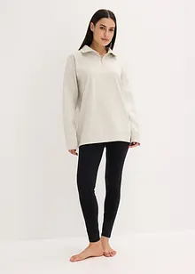 Hemmakläder i sweatshirtmaterial med leggings, bonprix