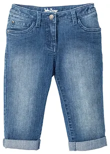 Capri Jeans Mid Waist för barn, bonprix