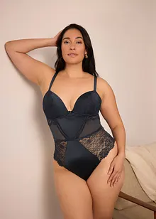 Stringbody med glansiga effekter, bonprix