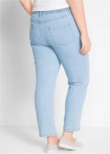 Jeans med bekväm medelhög midja (2-pack), raka ben, bonprix