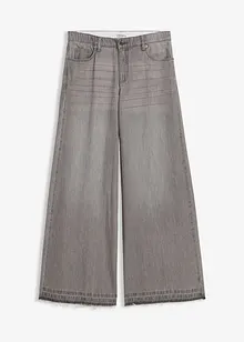 Wide Leg Jeans Mid Waist, med bekväm midja, bonprix