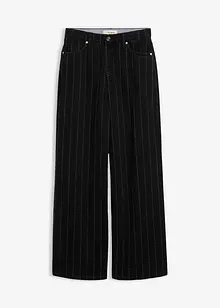 Wide Leg Jeans High Waist, med destroyed-effekter, bonprix