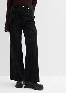 Wide Leg Jeans High Waist, med destroyed-effekter, bonprix