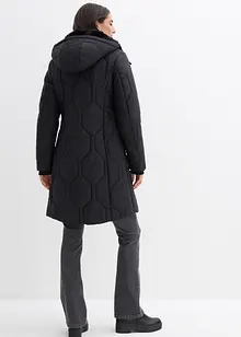 Kort kappa med diamantkviltning och dragkedjor i sidan, bonprix