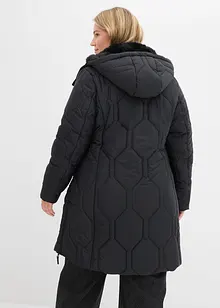 Kort kappa med diamantkviltning och dragkedjor i sidan, bonprix