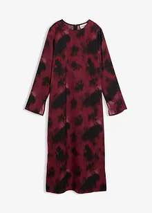 Midiklänning av satin, bonprix