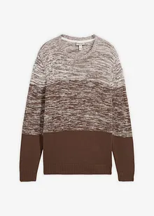 Finstickad tröja med bekvämt snitt och bomull, bonprix