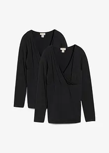 Mamma-/amningstopp i ekologisk bomull (2-pack), bonprix