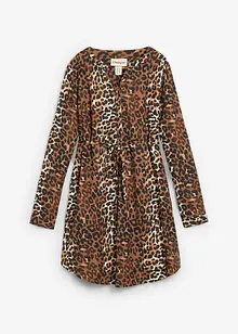 Mamma-/amningsblusklänning i böljande viskos, bonprix