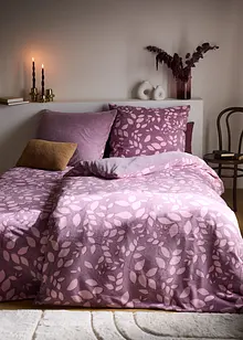 Vändbart Cashmere Touch-påslakanset med blommönster, bonprix