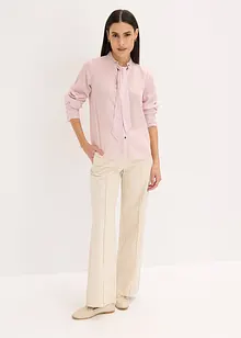 Chiffongblus med avtagbart knytband, bonprix