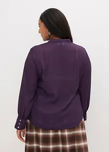 Chiffongblus med avtagbart knytband, bonprix