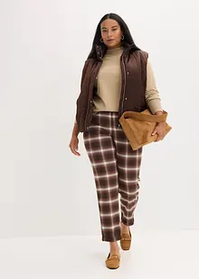 Quiltad väst med mjuk glans, bonprix