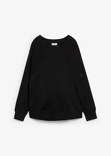 Mamma-/amningssweatshirt i ekologisk bomull, bonprix