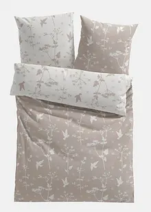 Vändbart påslakanset med utsökta blommor och blader, bonprix