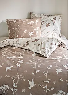 Vändbart påslakanset med utsökta blommor och blader, bonprix
