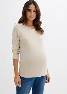 Ribbad mammatopp av ren bomull (2-pack), bonprix