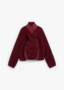 Mammajacka med babyficka i teddyfleece, bonprix