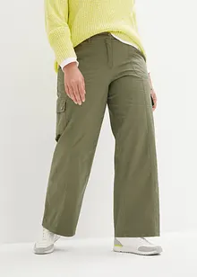 Cargojeans i bomull, Mid Waist, bonprix
