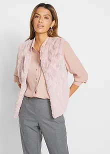 Trendig väst i pälsimitation, bonprix